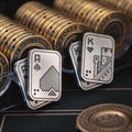 High Quality Metal Magnetic Squeeze Toys Push Card ACE K Joker Poker Fidget Slider Metal Crafts for Gift