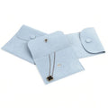 Elegant  Jewelry Bag Velvet Material With Zipper Closure for Women's Jewelry Storage Pouch Bag Pochon Bijoux