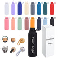 Small Mouth 500ml/750ml Stainless Steel Travel Termos 304 Material with Comfortable Rubber Handle for Drinking