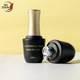 15ml Designer French LED Cured Non-Toxic Super Glossy Long Lasting No Wipe Tempered Top Coat Gel Polish for Nail Salon