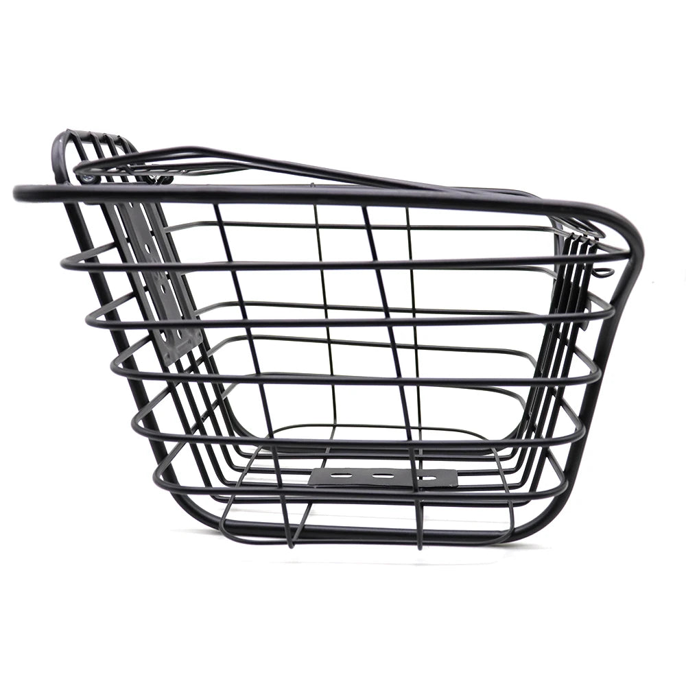 Factory Direct HONGSEN Black Steel Electric Bicycle with Front Basket Cover New Fashion Design for Commuting and Leisure Rides
