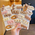 5CM 2pcs/Set Autumn Winter Mix Colors Plastic Lovely Cartoon Hairpin Knitting Yarn Hairgrips Sweet Girl Korean Hair Accessories