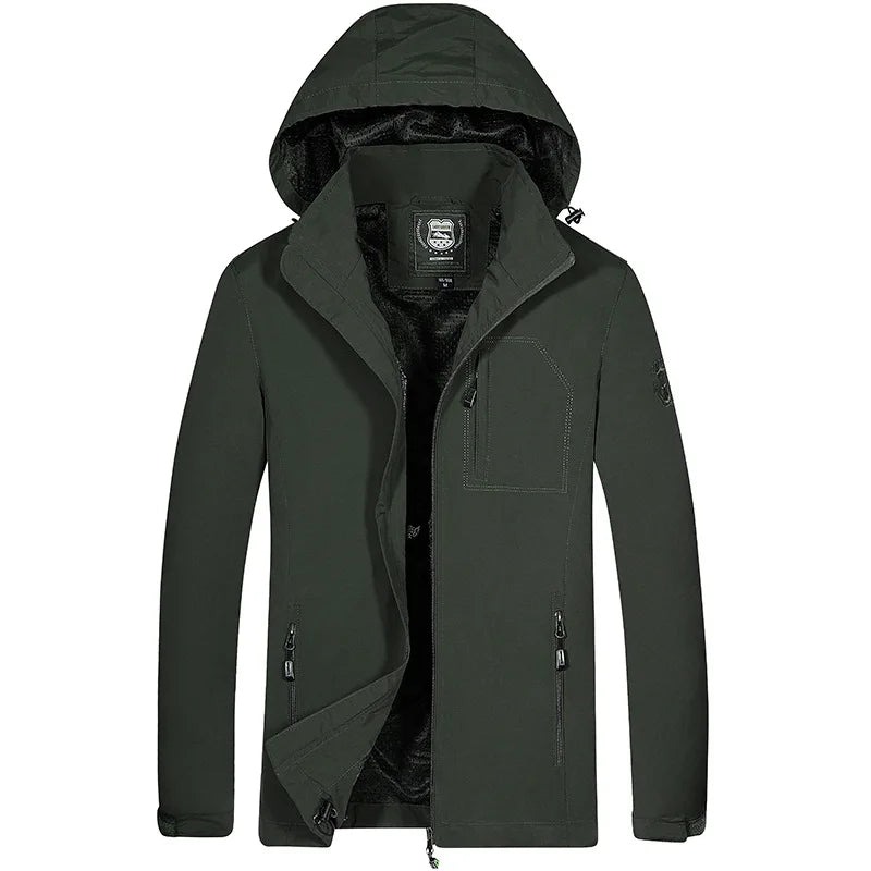 Custom 2021 Hot Sale Outdoor Jacket Men's Jacket Waterproof Large Size Men's Jacket Hooded