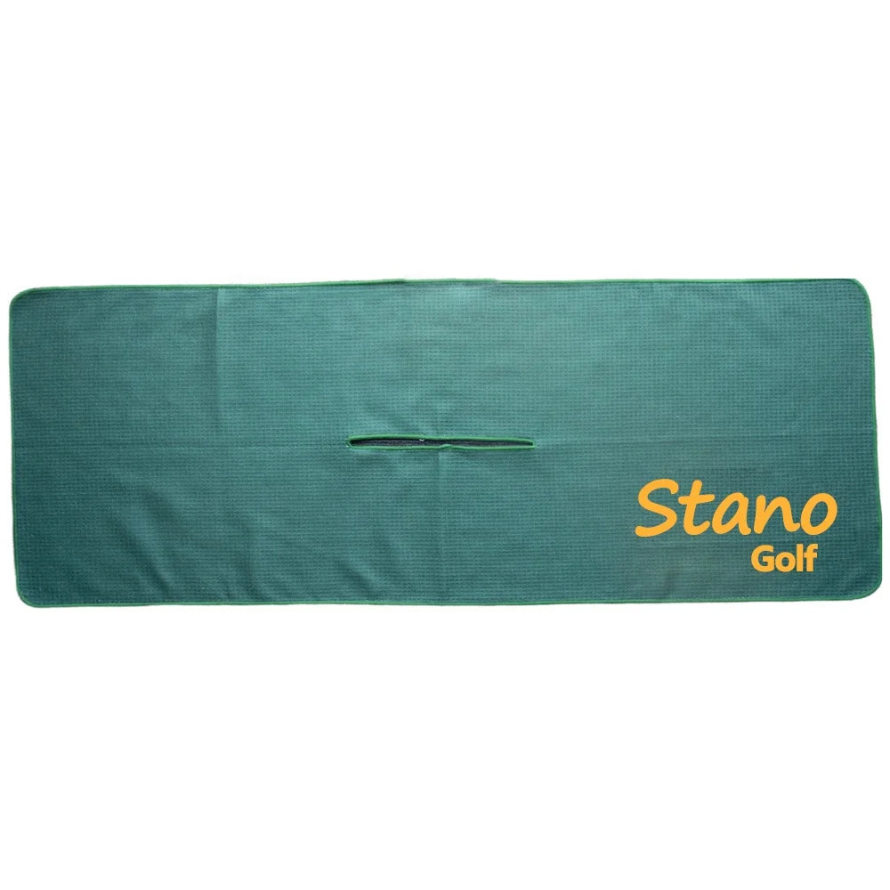 Wholesale Custom Printed 40 X 60cm Microfiber Waffle Golf Towel With Center Hole