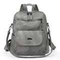 Vintage Women's Large Capacity PU Leather Travel Shoulder Bag Backpacks Zipper Multi-Purpose Summer Design Handbags School