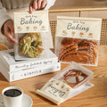 Flat Bottom Baguette Packaging Takeaway Square Bottom Treat Bakery Bread Toast Cookie Brown Kraft Paper Bag with Window