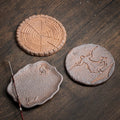 Retro Chinese Ceramic Kung Fu Tea Set Accessories-Small Tea Table Mat & Cup Holder Ceramic Tea Tray