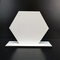New Hexagon/ Round MDF Panel Sublimation Photo Frame Wood Photo Panel Photo Block Wholesale