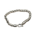 Wholesale S925 Sterling Silver Bracelet for Men Fashion Vintage Hand Braided Twist Bracelet Jewelry