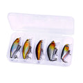 Hengjia 5 Pcs/box Mixed Colors Type Minnow Lure Baits Kit Wobbler Crankbaits Fishing Lure Set Swim Bait