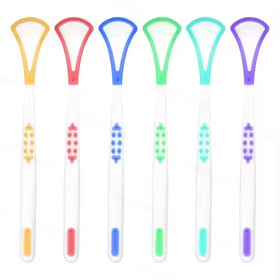 Wholesale Suppliers Bulk Kids Silicon Scraper Dental Oral Tongue Cleaners