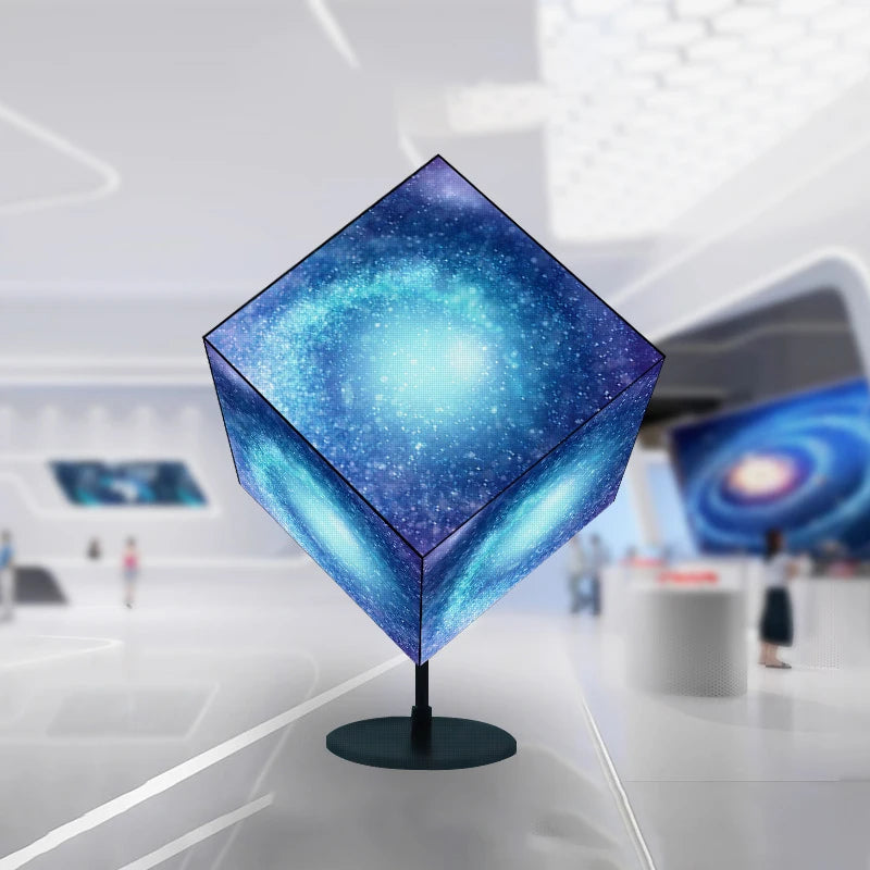Customization LED Cubes Display Screen Sign Video Wall Waterproof Advertising P3.91 LED Video Logo Sign LED Cube Screen Display