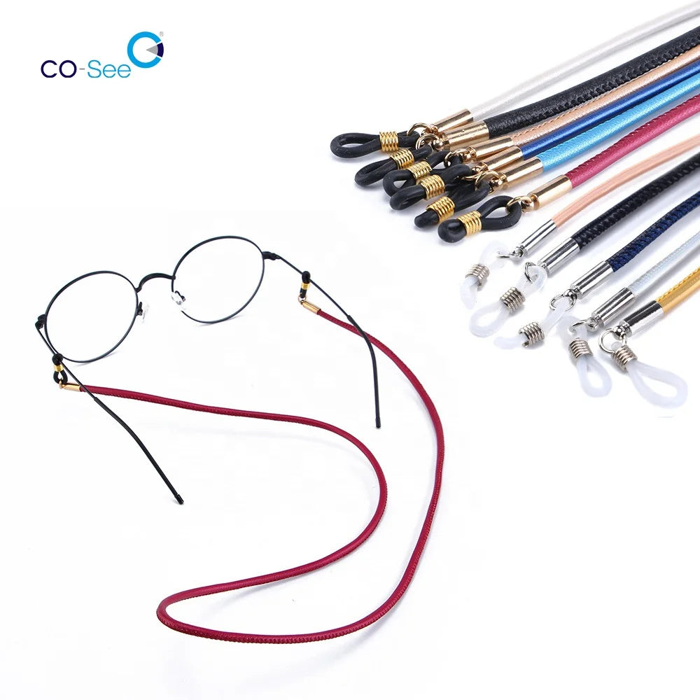 Premium Multi-color PU Leather Eyeglasses Holder Strap Cord Glasses String Retainer