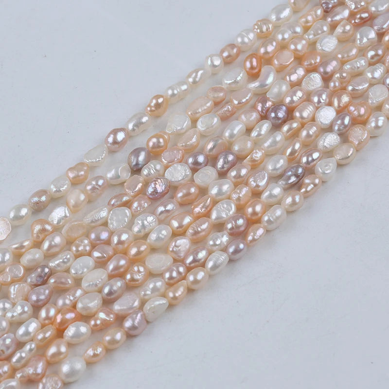 6-7mm Natural Baroque Freshwater Pearl Beads for Jewelry Making