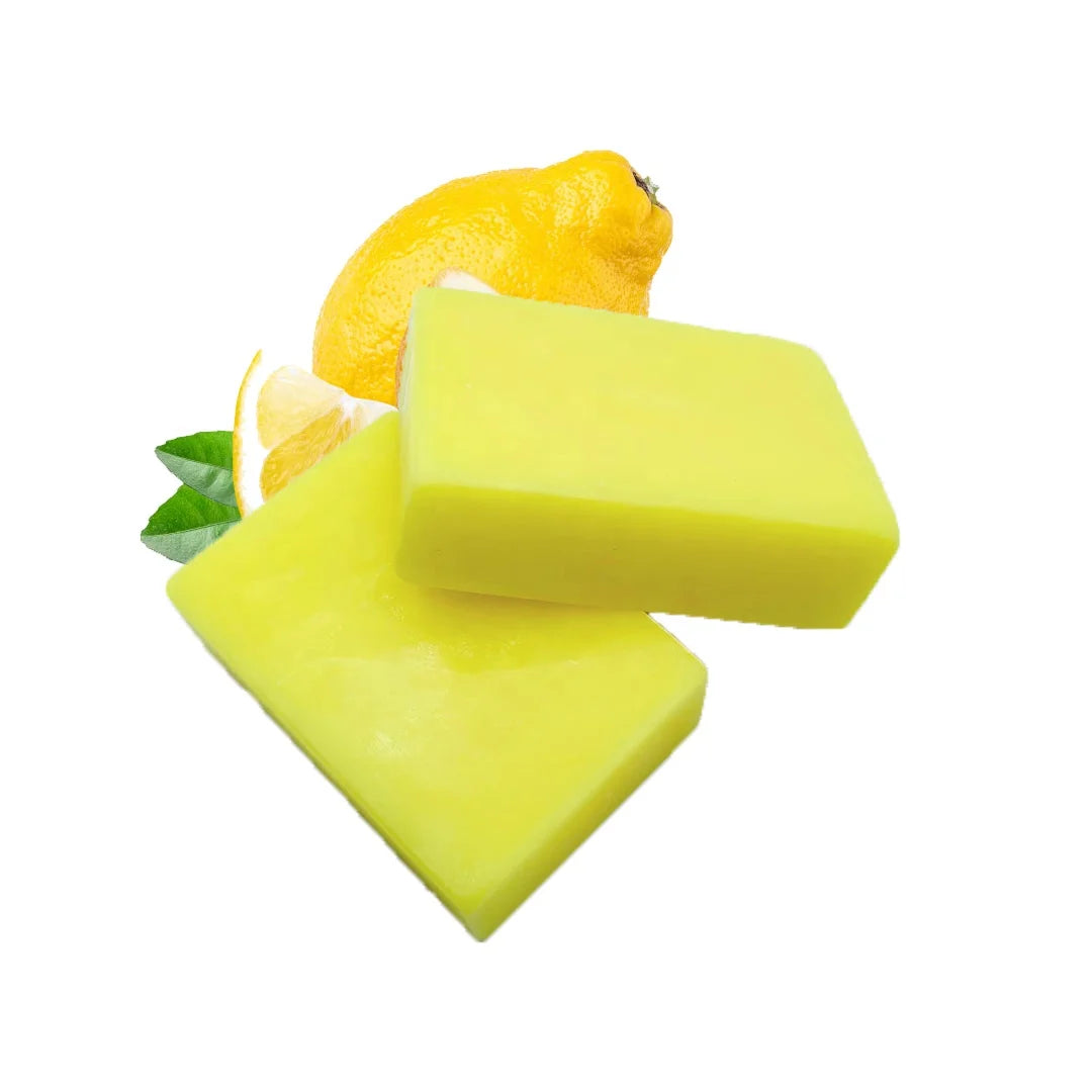 OEM Wholesale Herbal Whitening Lemon Soap Bar Moisture Handmade Solid Soap for Face and Body Use