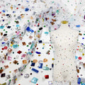 Wholesale Crystal Mesh Diamonds on Fabric Pearl Fabric With Diamonds Rhinestone Fabric