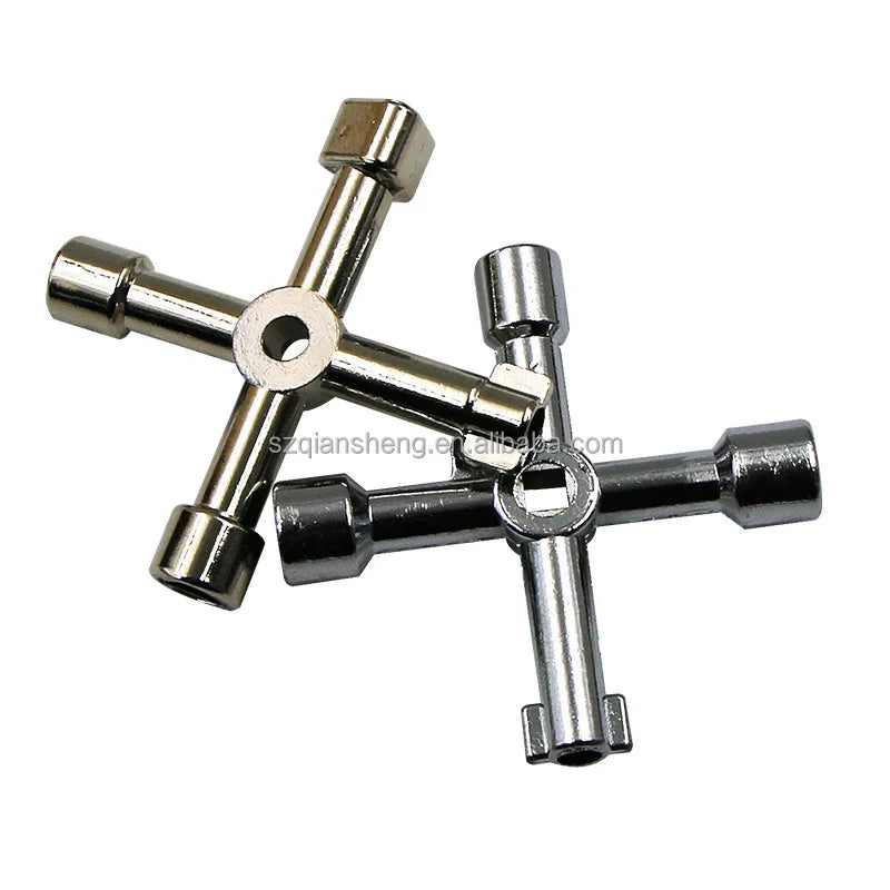 Portable Multi Function Electric Control Cabinet Inner Triangle Key Wrench Elevator Train Door Water Meter Valve square Hole Key