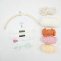 Bamboo Mobile Bell Bed Bell Semicircle with Pompom Maker
