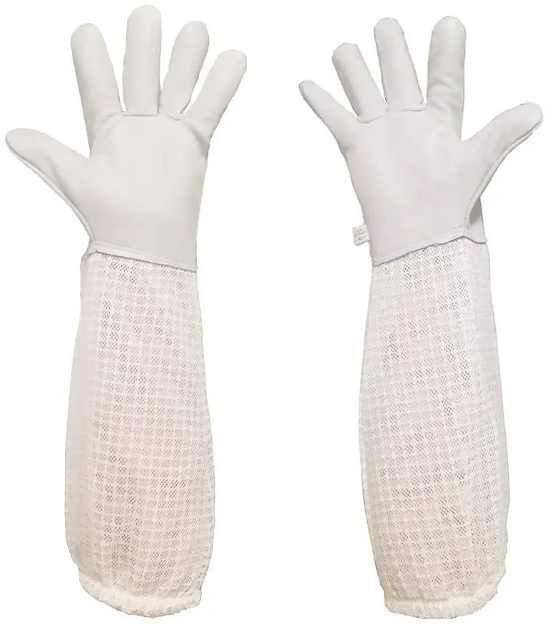 Ultra Mesh Beekeeping Gloves Three-Layer Net Ventilation Fully Protect Your Hands with Goatskin New Condition