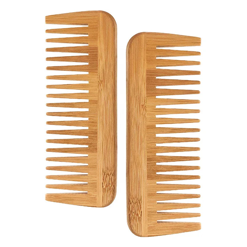 Wholesale Cheap Eco-friendly  Wooden Wide Tooth Comb Custom Use for Home