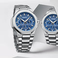 Fashion Water Resistant Stainless Steel Mutli-function Quartz Movement Wrist Watches for Men
