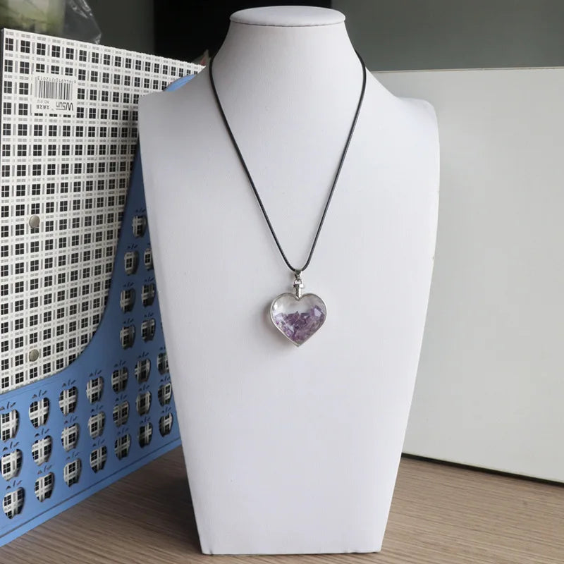 DIY Heart Pendants Heart Fashion Jewelry Gift Heart Shape Women Engagement Pendants