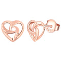 1pair New Product Heart Silver 925 Women Fashion Classic Earring S925 Silver Stud Heart Earrings