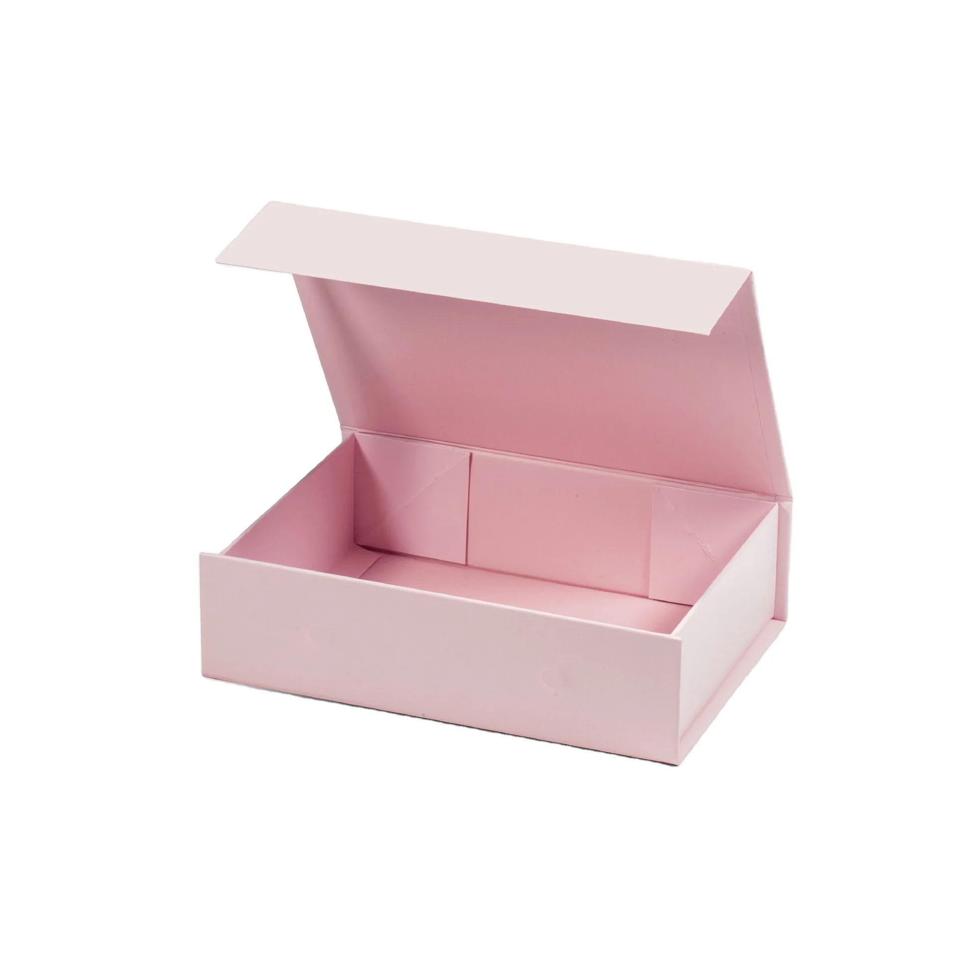 Hot Sale Gift Box Eco Friendly Flip Top Black Pink Foldable Magnetic Box for Gift Packaging