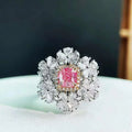 SGARIT Real Diamond Jewelry 18K Gold 1.01CT Natural Pink Diamond Ring Certificate Luxury Jewellery Ladies Engagement Ring