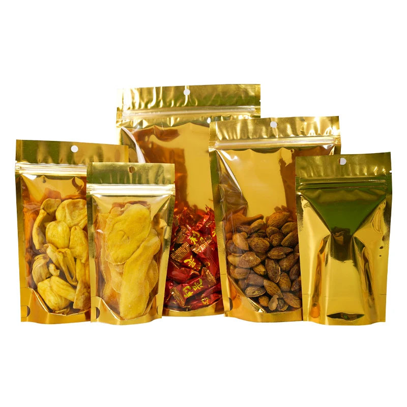 Custom Packaging Resealable 3.5 7g 1oz clear Plastic Bag Stand up Pouches Zip Lock Pouches with Zipper
