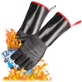 Grilling Gloves Silicone Waterproof Non-Slip Extreme Heat Resistant Gloves Extra Long Baking Barbecue Grill Kitchen BBQ Gloves