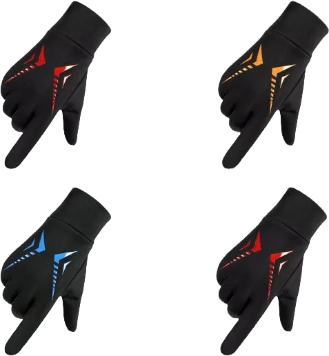 Windproof Polyester Running Cycling Bike Motorcycle Gloves Touch Screen Full Finger Waterproof Winter Warm Daily Use Sports