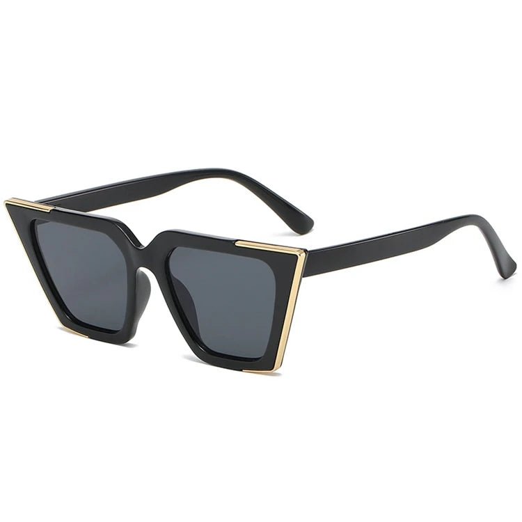 New Trend Ladies Eye Sunglasses Gradient Color Metal Shades Quality Square Womens Fashion Sunglasses