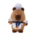 Cook Capybara Plush Keychain Toys Lovely Dress up Capybara Plush Stuffed Animal Toys Key Chains Funny Chef Capybara Plushie Doll