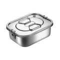 Square Sealed Leak Proof Food Container Double and Single Layer Bento Box Portable Children's Lunch Box 1-3L Capacity