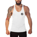 Custom Logo Men Gym Sports Training Workout Summer Print Bodybuilding Fitness Stringer Tank Top