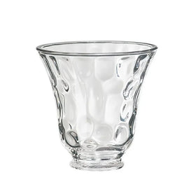 Bell Shape Clear Water Ripple Pattern Glass Ceiling Fan Lighting Shade Glass Lamp Cover for Chandelier