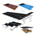 Galvanized Steel Solar Energy Ground Mounting Solar Rack System