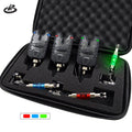 Carp Fishing Bite Alarm and Swinger Set Blue LED Fishing Swingers Fishing Alarma Waterproof