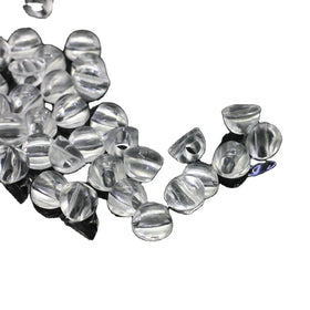 6*9*9 mm Half Sphere 3mm Middle Hole Cut Faceted Transparent Acrylic Plastic Beads for Hair Band Stickers
