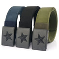 Luxury Fashion Nylon Stretch Fabric Belt  Mens Waist Belts Comfortable Outdoor Durable Elastic Woven Tactical Belt