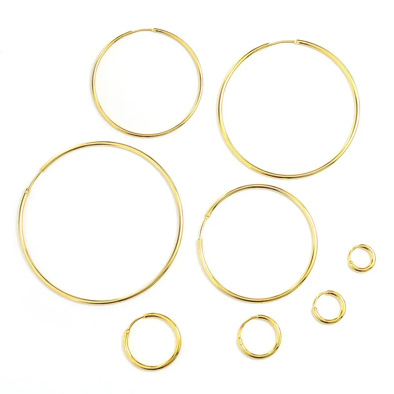 Minimalist 2mm Round Huggie Cartilage Hoop Earrings Stainless Steel Geometric Hoop Earring for Mens Womens