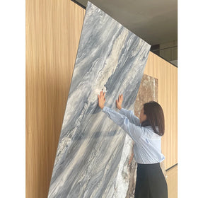 WPC Damask Series Modern Waterproof Fireproof Environment Friendly High Glossy Carbon Solid Wall Panels for Household Use