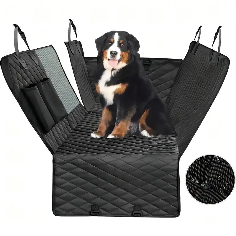Urpower Eco-Friendly Dog Car Seat Cover Wholesale Nylon Polyester Mesh Window Storage Pockets Backseat Pet Accessory