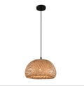 Rural Simple Handmade Environmentally Friendly Bamboo Basket Cage Flame Decoration Hanging Lamp Family Hotel Living Room
