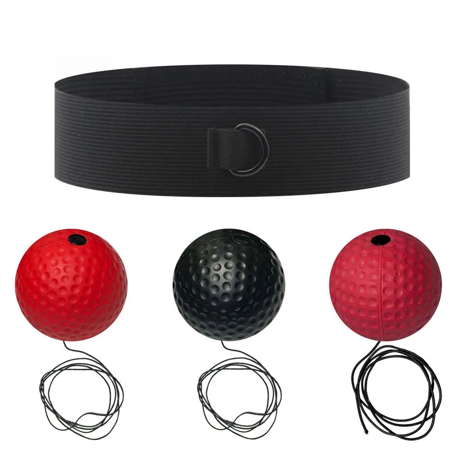 Boxing Reflex Ball with Headband Ideal for Speed Punch and Eye Coordination Training Sports Reaction Practice