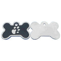 Customizable Cute Metal Aluminum Bone Shape Dog Paw Tag Small Bow Tie Id Tag Stainless Steel Dog Tags