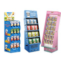 Custom Recyclable Cardboard Promotional Retail Display Stand Corrugated Floor Rack CMYK Printing Customizable Size for