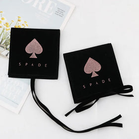Custom logo Luxury Microfiber Jewelry Pouch for Bracelet Necklace Rings Packaging Envelope Gift Bags Velvet Jewelry Packaging