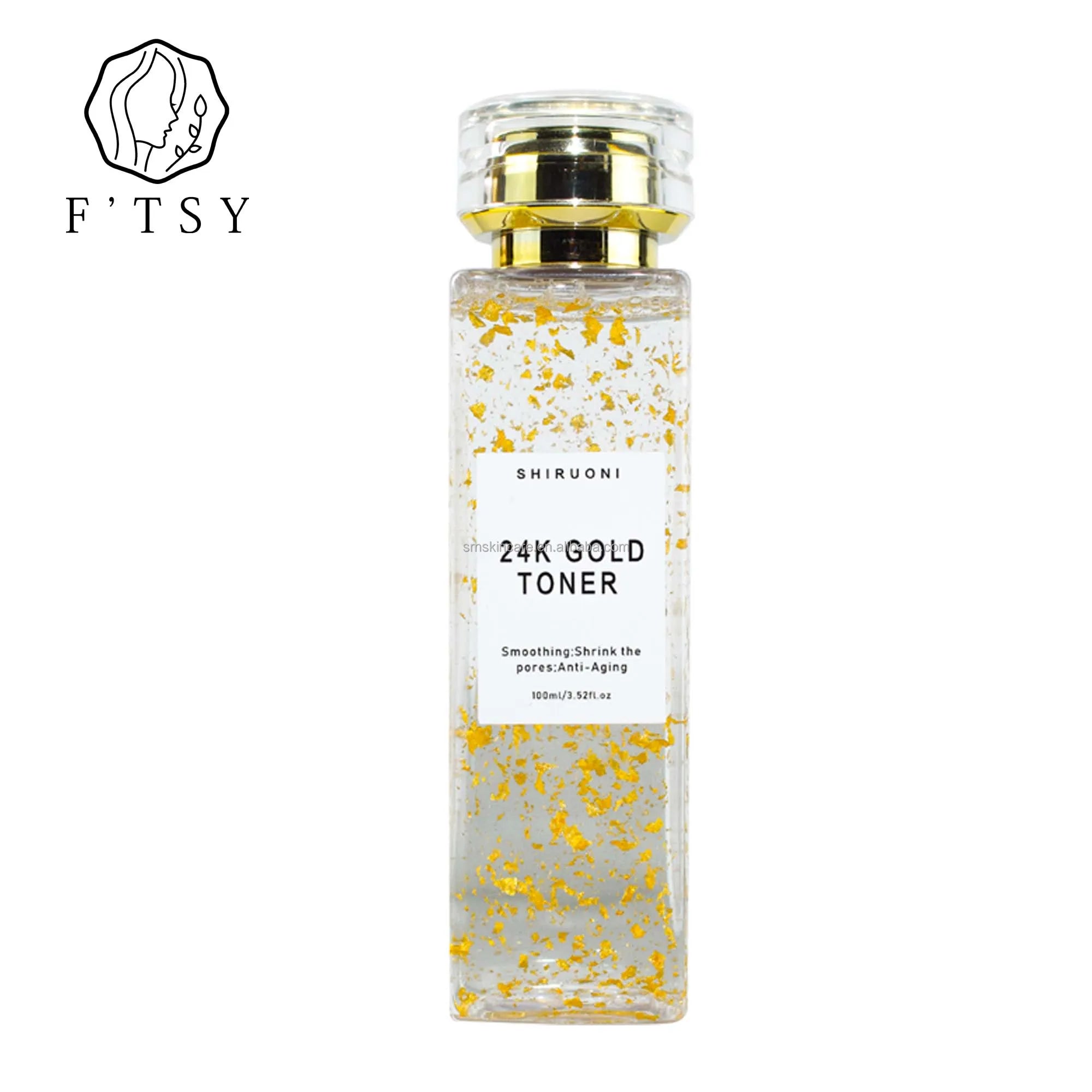 Private Label Cosmetic Skin Care Anti Aging Facial 24k Gold Toner